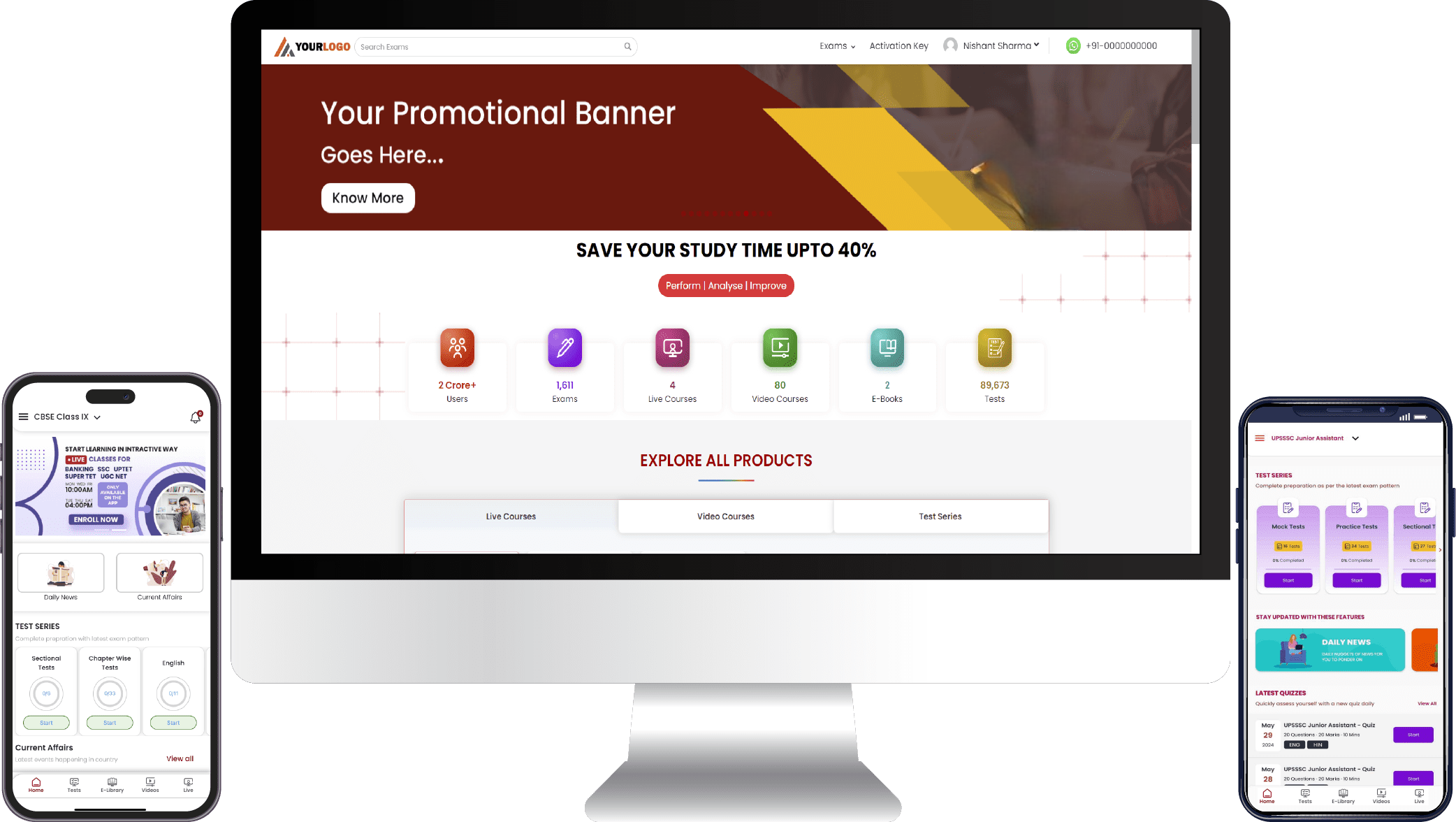 Aryabhatta Classes single feature